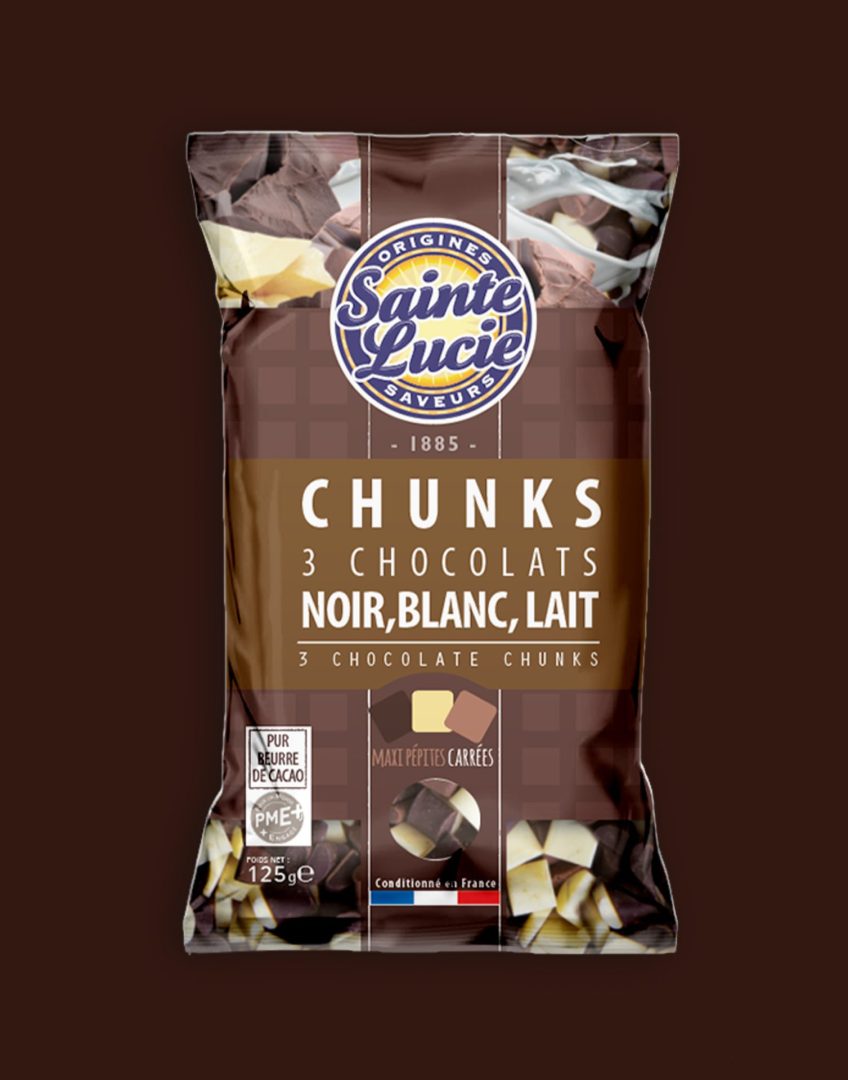 Chunks 3 chocolats Sainte Lucie