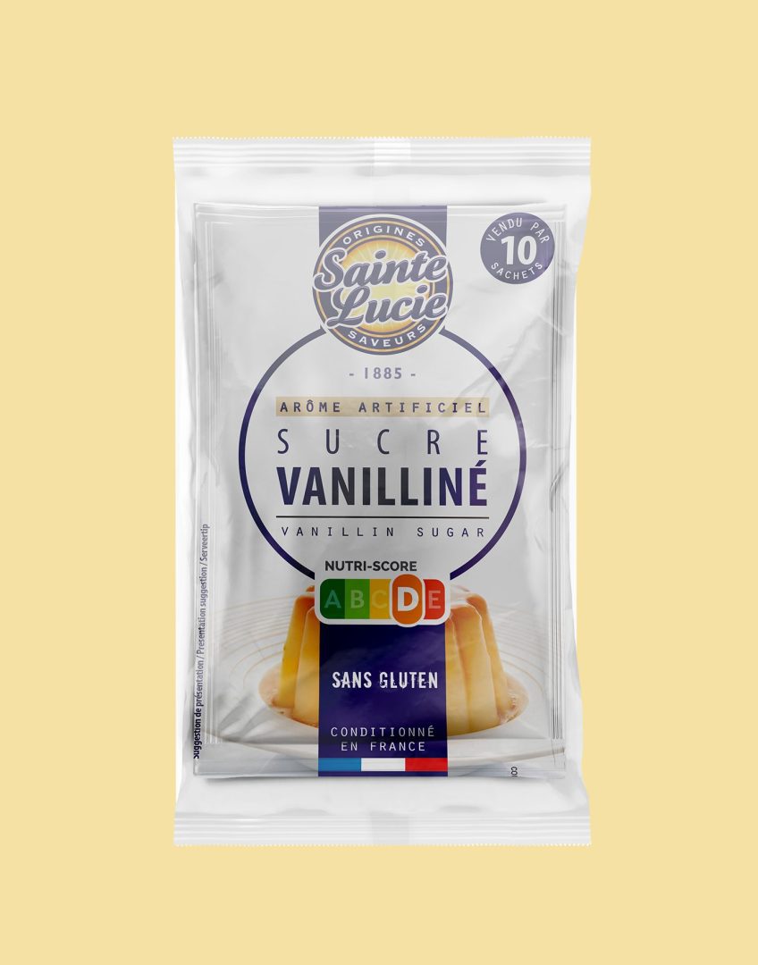 Sucre vanillé naturel à la vanille Bourbon 5 x 7.5 g - Planète Gateau