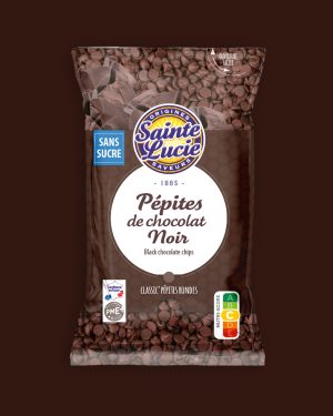 Pépites de chocolat noir sans sucre Sainte Lucie